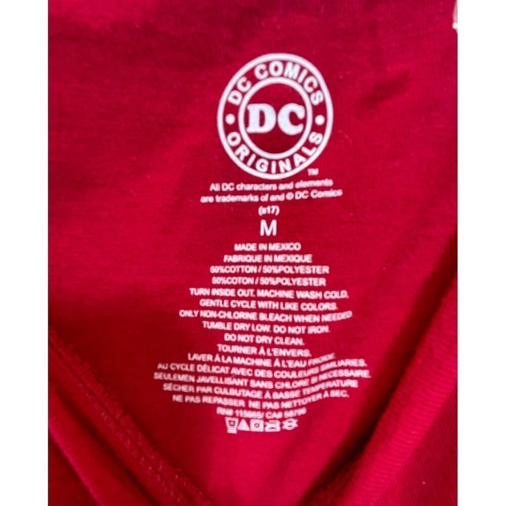 DC Comics Flash Logo Women T-Shirt Tee Size Medium Short Sleeve Cotton Hi Low - Picture 2 of 5